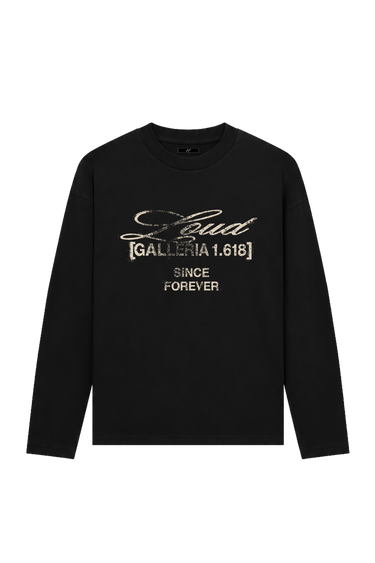 LOUD Art Dealer Since Forever T-Shirt - Long Sleeve - Black – front | LOUD streetwear