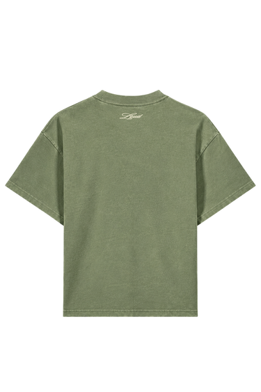 LOUD Art Dealer Arch T-Shirt - Khaki – back | LOUD streetwear