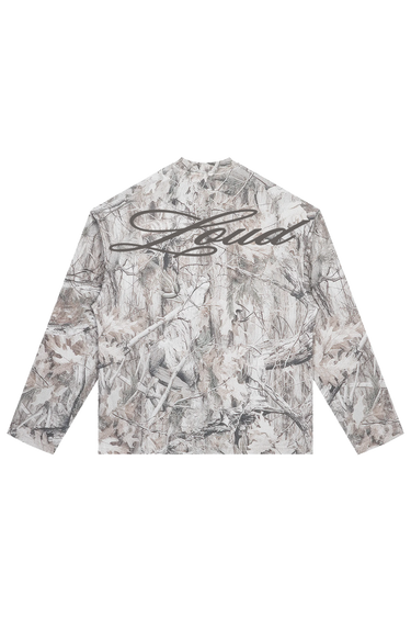 LOUD Art Dealer Waffle Long Sleeve - Forest – back | LOUD streetwear