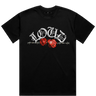 LOUD Barbed Wire Rose T-shirt - Live Look Loud