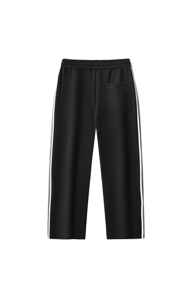 LOUD Black Side Striped Track Trousers - Live Look Loud