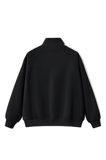 LOUD Black Striped Tape Track Jacket - Live Look Loud