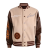 LOUD Brown Varsity Jacket - Live Look Loud