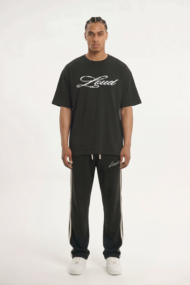LOUD Painted Script T-Shirt - Black