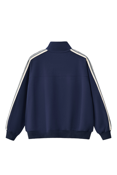 LOUD Navy Striped Tape Track Jacket - Live Look Loud