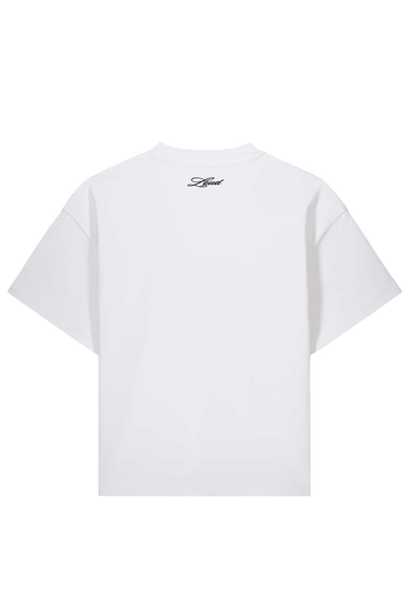 LOUD Painted Script T-Shirt - White – back | LOUD streetwear