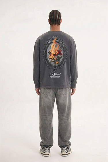 LOUD Burning Rose T-Shirt - Long Sleeve