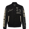 LOUD Black Varsity Jacket - Live Look Loud